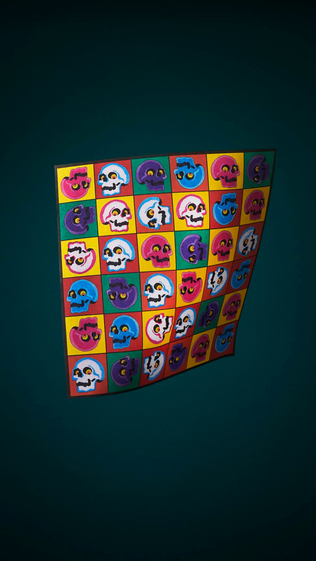 Skullywood - 35cm x 35cm