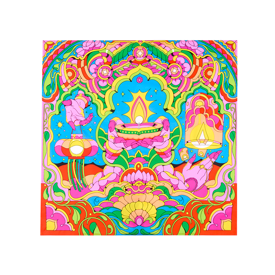 Presale Product: Golden Glow - 70cm x 70cm
