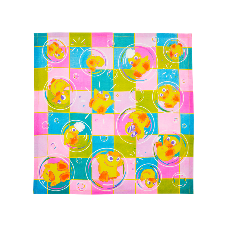 Nice Bath Time for Ducks Knot Wrap - 50 cm x 50 cm