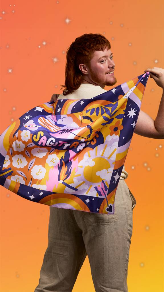 Sagittarius Knot Wrap - 70cm x 70cm
