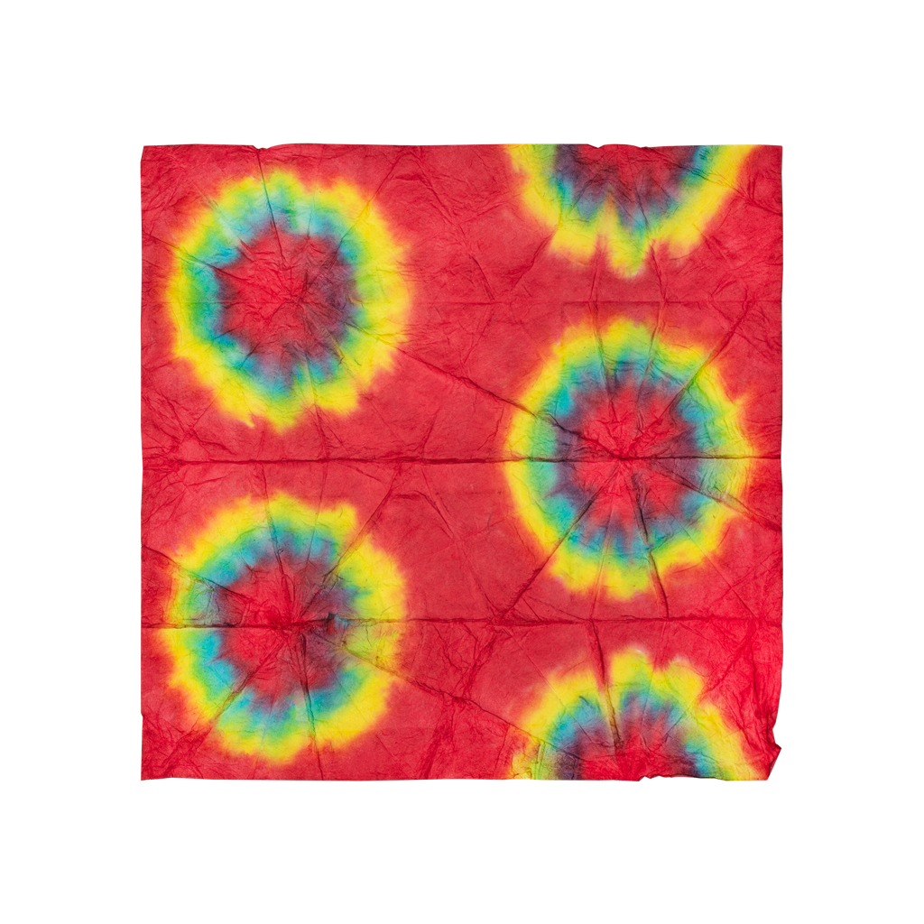 Red Tie-Dye Lokta Wrap - Each